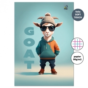 Zeszyt A4 32k.w kratkę kolor Goat 90g