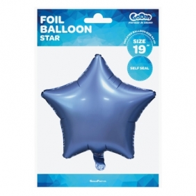 Balon foliowy Godan Gwiazdka matowa barwinek 19cal (BG-HMBR)
