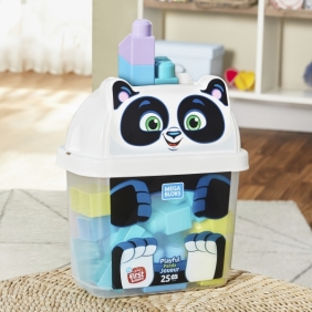Pojemnik z klockami - panda