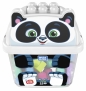 Pojemnik z klockami - panda