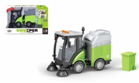 Pojazd zamiatarka uliczna ze światłem i dźwiękiem