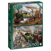 Puzzle 2x500: Falcon - Kolejowy przewóz poczty (11331)