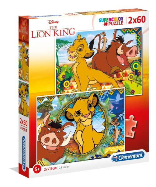 Puzzle SuperColor 2x60: Lion King (21604)