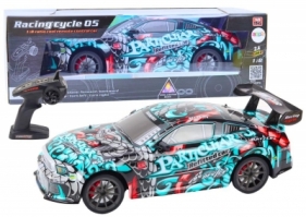 Duże auto sportowe R/C Graffiti 1:8 światło dźwięk