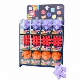 Puzzle drewniane kolorowe IQ łamigłówki 3w1