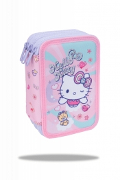 Coolpack, Piórnik potrójny z wyposażeniem Jumper 3 Hello Kitty - Pink 1 (F067025)
