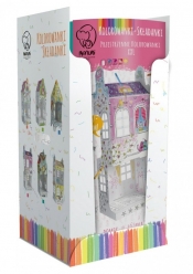 Kolorowanki przestrzenne Domek display podłogowy, 24 sztuki (MPD-0004D1)