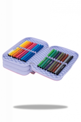 Coolpack, Piórnik potrójny z wyposażeniem Jumper 3 Hello Kitty - Pink 1 (F067025)