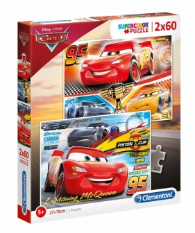 Puzzle SuperColor 2x60: Cars 3 (07131)