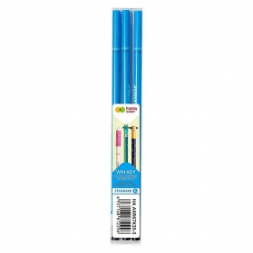 Wkład do długopisu wymazywalnego Happy Color 0,5 mm - niebieski, 3 szt
