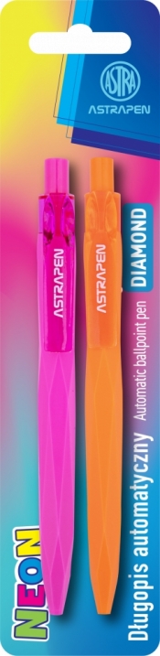 Długopis automatyczny Astrapen Diamond Neon, 2 szt.