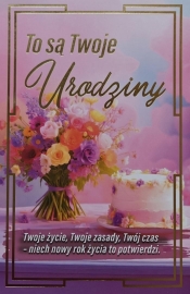 Karnet urodziny z wymiennymi cyframi JCX-232