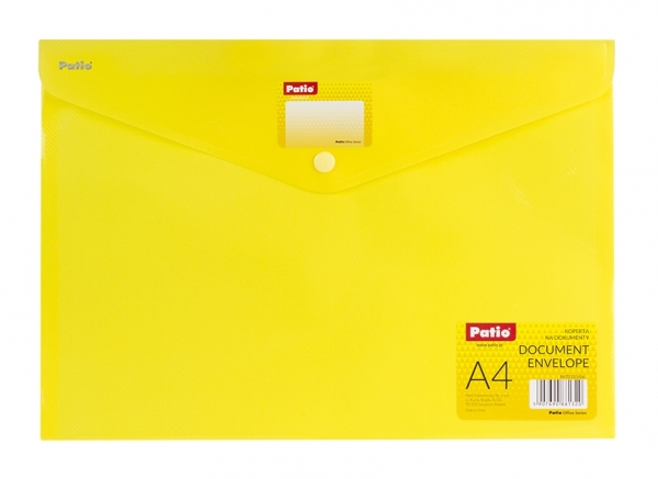 Koperta na dokumenty A4 Patio - żółta