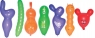 Balony figury 3szt MIX