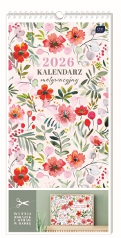 Kalendarz motywacyjny 22x46cm - Kwiaty
