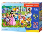 Puzzle Maxi Konturowe 20: Snow White and the Seven Dwarfs