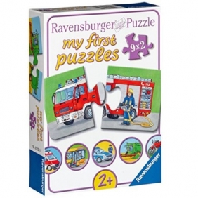 Ravensburger, Moje pierwsze puzzle 9x2: Pojazdy ratownicze (RAP073320)