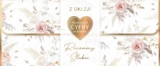 Karnet Rocznica Ślubu wymienne cyfry