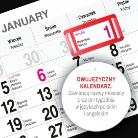 Kalendarz trójdzielny mały - Góry