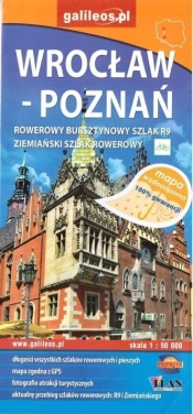 Mapa wodoodporna rowerowa - Wrocław/Poznań - Praca zbiorowa