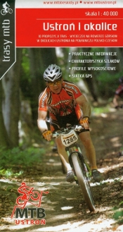 Ustroń i okolice Trasy MTB skala 1:40 000
