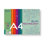 Blok techniczny kolor - Premium, A4/10 arkuszy