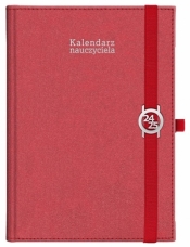 Kalendarz naucz. 2024/2025 B5 tyg Kraft czerwony