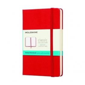 Notes Moleskine Classic P, kropki, scarlet red