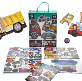 Układanka magnetyczna - Transport, 48 magnesów