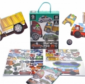 Układanka magnetyczna - Transport, 48 magnesów