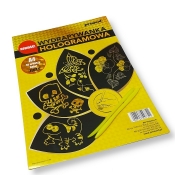Wydrapywanka hologramowa A4 złota
