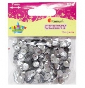 Cekiny Srebrne - Kółka (7mm 10g)