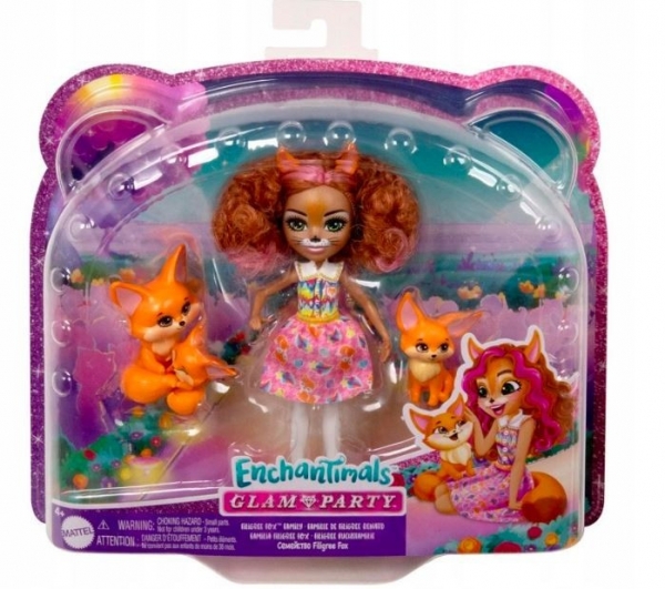 Lalka Enchantimals Rodzina liski (HNT60)