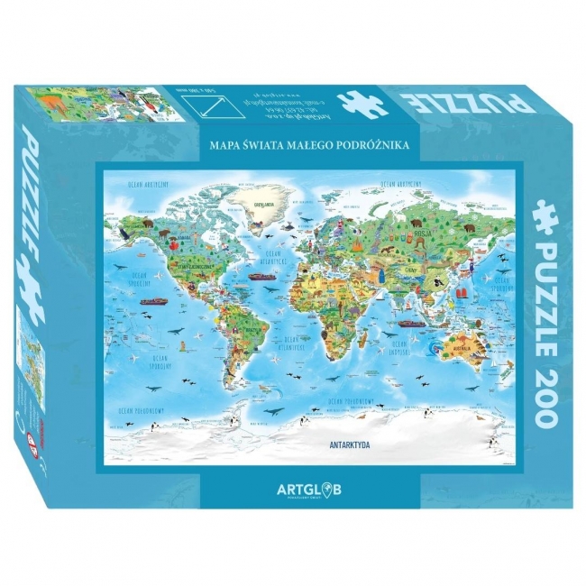 <img src='https://webimage.pl/pics/322/2/d5907284482322.jpg' style='height:440px' /> Puzzle 200 - Świat Małego Podróżnika