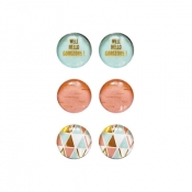 Magnesy 6 szt. pastelowe