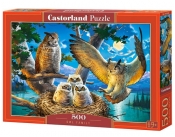Puzzle 500 Owl Family (B-53322)