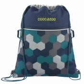 Coocazoo, worek na buty RocketPocket II FIX, kolor: Blue Geometric Melange (183994)
