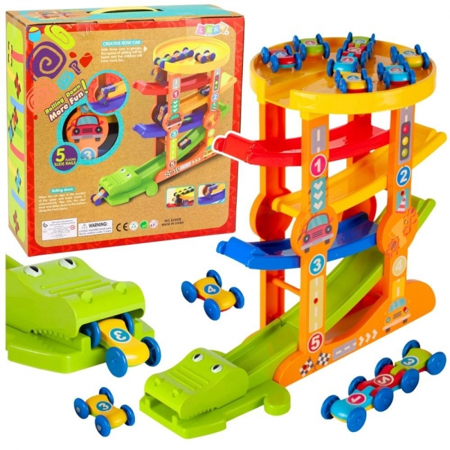 Zjeżdżalnia dla autek Krokodyl