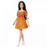 Lalka Barbie Fashionistas Pomarańczowa sukienka w grochy (FBR37/DFT82/GRB52)