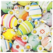 Serwetki Paw Daisies among Eggs - mix 330mm x 330mm (TL665000)