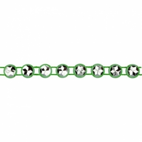 Taśma kryształowa 0,6cm x 15m - zielona (363493)