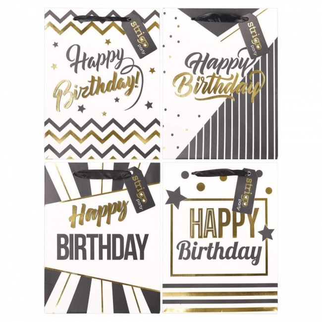 Torba prezentowa Party 18x23x10cm mix STRIGO