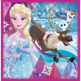 Puzzle 3w1: Kraina Lodu - Zimowa magia (34832)