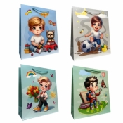 Torebka prezentowa dziecięca M chłopiec mix