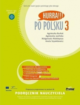 Hurra Po Polsku 3 Podręcznik nauczyciela - Burkat Agnieszka, Jasińska Agnieszka, Małolepsza Małgorzata