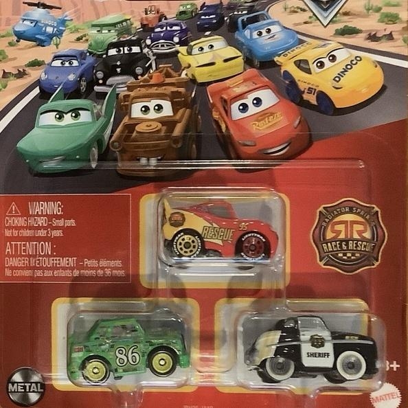 Cars mikroautka 3szt