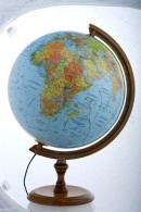 Globus polityczno-fizyczny podświetlany, dekoracyjny 320 mm (OUTLET - USZKODZENIE)