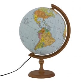 Globus polityczno-fizyczny podświetlany, dekoracyjny 320 mm