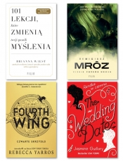 Pakiet: 101 lekcji, które zmienią twój sposób myślenia + Cienie pośród mroku + Fourth Wing + The Wedding Date - Brianna Wiest, Rebecca Yarros, Jasmine Guillory, Remigiusz Mróz