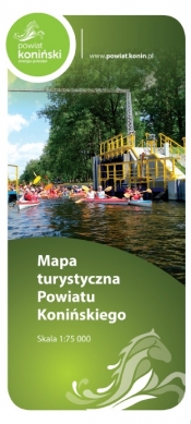 Powiat Koniński - mapa turystyczna - skala 1:70 000